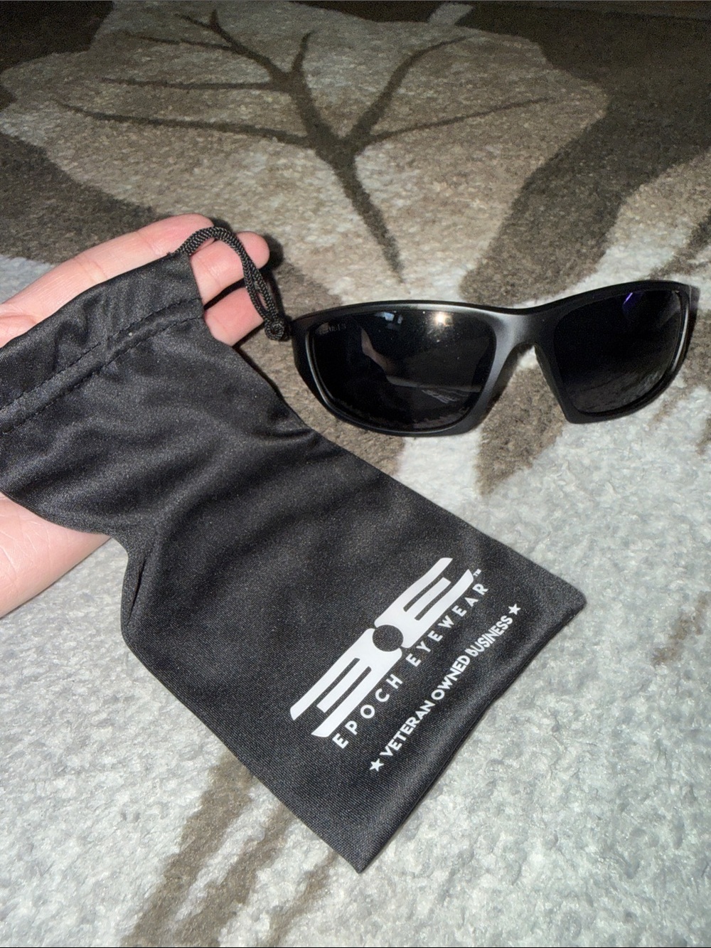 Epoch Eyewear Men's or Women’s Black Polarized Sunglasses